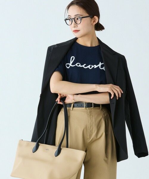 LACOSTE / ラコステ Tシャツ | 【オンライン限定】LACOSTE スクリプトネームロゴ  ルーズシルエットハーフスリーブTシャツ | 詳細16