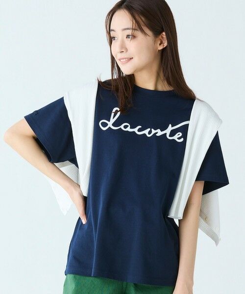 50%OFF オンライン限定】LACOSTE ルーズ スクリプトネームロゴ レディースウェア