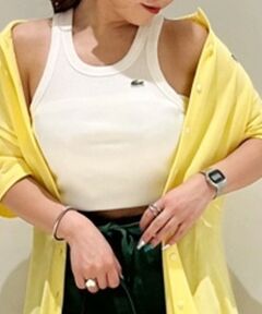 LACOSTE / ラコステ タンクトップ | ワンポイントロゴ エッセンシャルリブニットタンクトップ