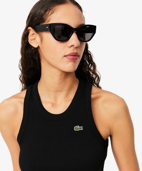 LACOSTE / ラコステ タンクトップ | ワンポイントロゴ エッセンシャルリブニットタンクトップ | 詳細1