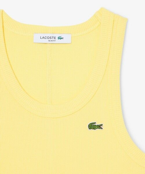 LACOSTE / ラコステ タンクトップ | ワンポイントロゴ エッセンシャルリブニットタンクトップ | 詳細9