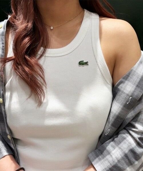 LACOSTE / ラコステ タンクトップ | ワンポイントロゴ エッセンシャルリブニットタンクトップ | 詳細14