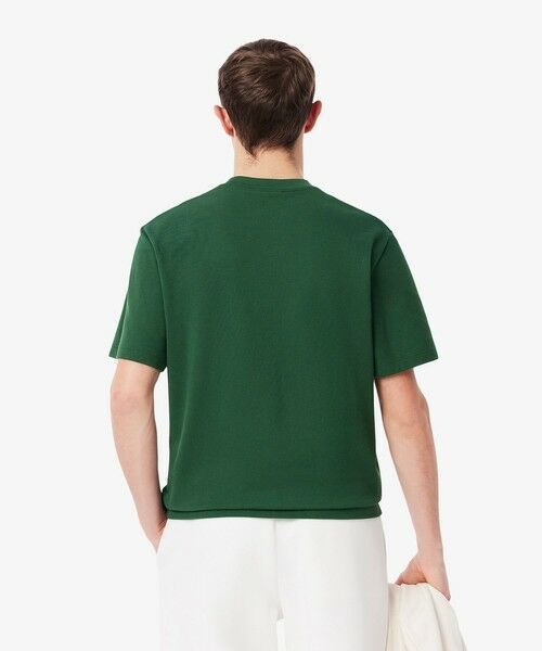 LACOSTE / ラコステ Tシャツ | フロントボーダーパネル鹿の子Tシャツ | 詳細2