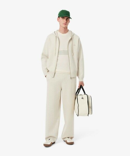 LACOSTE / ラコステ Tシャツ | フロントボーダーパネル鹿の子Tシャツ | 詳細10