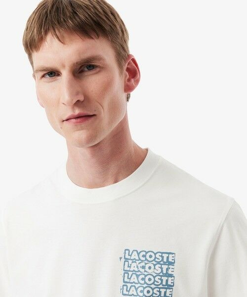 LACOSTE / ラコステ Tシャツ | ステンシルバックプリントTシャツ | 詳細1