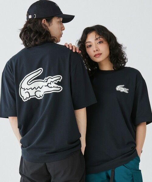 LACOSTE/ラコステ 【オンライン限定】LACOSTE オーバーサイズ バック プリント Tシャツ ブラック 2(日本サイズS) LACOSTE/ラコステ 【オンライン限定】LACOSTE オーバーサイズ バック プリント Tシャツ ブラック 2(日本サイズS)
