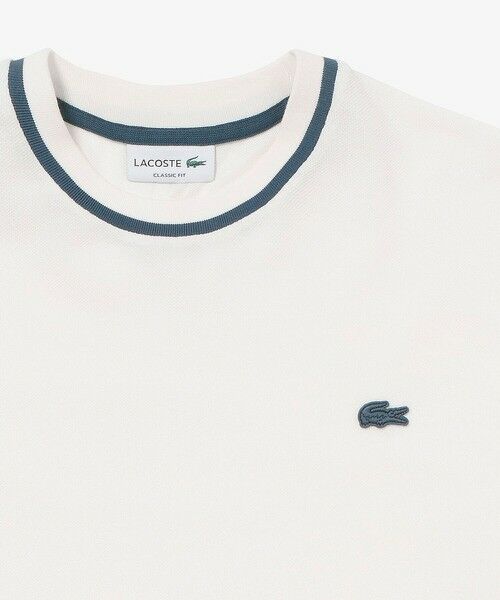 LACOSTE / ラコステ Tシャツ | スリーブネームパッチ鹿の子地Tシャツ | 詳細2