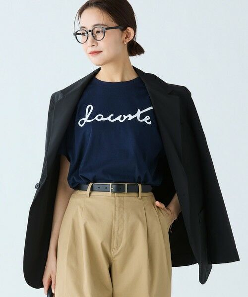 新品同様　ラコステ　LACOSTE テーラードジャケット　ストレッチ　グレー LACOSTE（テーラードジャケット）のフリマアイテム一覧