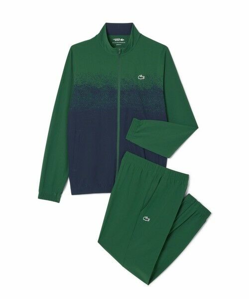 LACOSTE/ラコステ 『ジョコビッチ』クレーコートプリントトラックスーツ セットアップ グリーン 3(日本サイズM) LACOSTE/ラコステ 『ジョコビッチ』クレーコートプリントトラックスーツ セットアップ グリーン 3(日本サイズM)