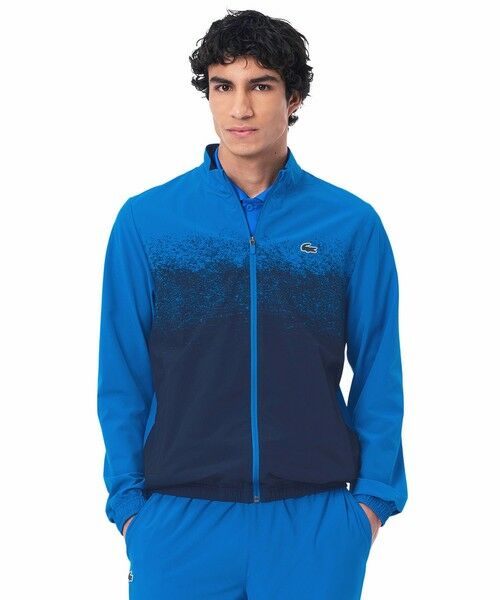 LACOSTE/ラコステ 『ジョコビッチ』クレーコートプリントトラックスーツ セットアップ ブルー 4(日本サイズL) LACOSTE/ラコステ 『ジョコビッチ』クレーコートプリントトラックスーツ セットアップ ブルー 4(日本サイズL)