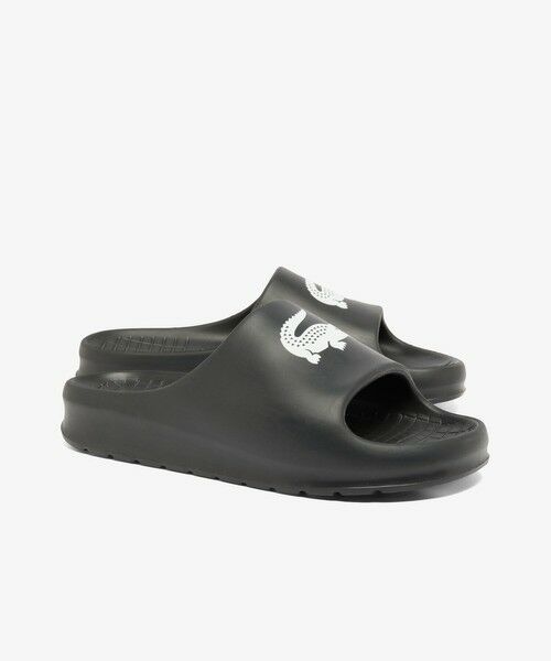 LACOSTE/ラコステ メンズ SERVE SLIDE 2.0 224 1 CMA ブラック×ホワイト 27.0cm LACOSTE/ラコステ メンズ SERVE SLIDE 2.0 224 1 CMA ブラック×ホワイト 27.0cm