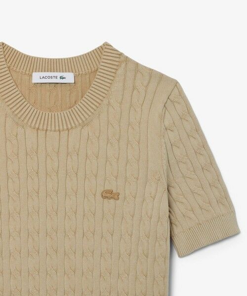 LACOSTE / ラコステ ニット・セーター | ケーブルニットTシャツ | 詳細7