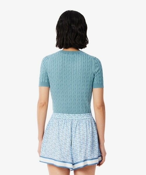 LACOSTE / ラコステ ニット・セーター | ケーブルニットTシャツ | 詳細10