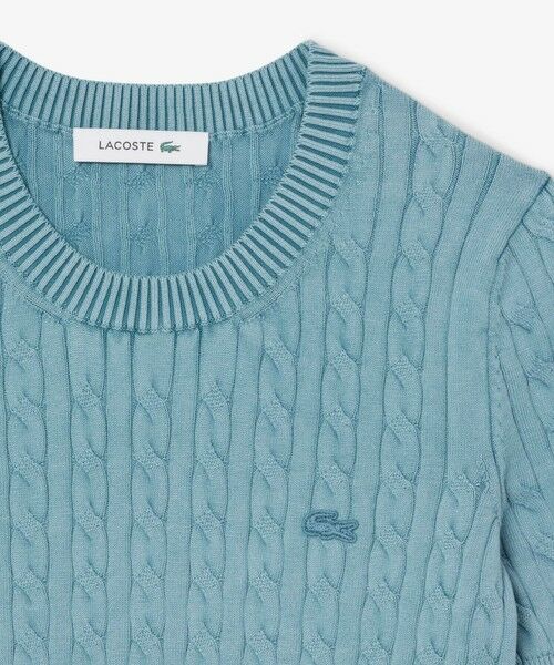 ケーブルニットTシャツ （ニット・セーター）｜LACOSTE