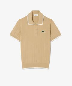 LACOSTE / ラコステ ニット・セーター | メッシュ切り替え エッジ配色ゴルフニットポロシャツ