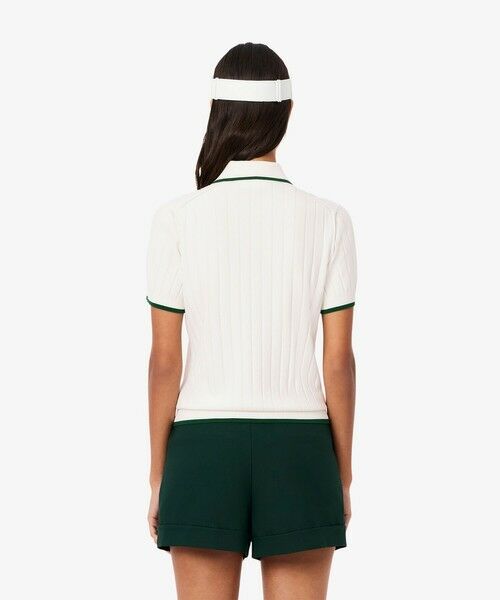 LACOSTE / ラコステ ニット・セーター | エッジ配色ゴルフニットポロシャツ | 詳細8