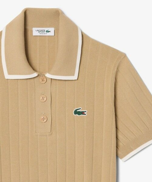 LACOSTE / ラコステ ニット・セーター | メッシュ切り替え エッジ配色ゴルフニットポロシャツ | 詳細17