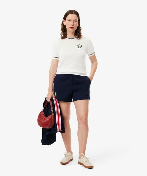 LACOSTE / ラコステ ニット・セーター | フレンチメイドメッシュニットTシャツ | 詳細4