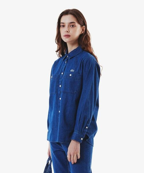 LACOSTE / ラコステ シャツ・ブラウス | ダブルポケットデニムシャツ | 詳細3