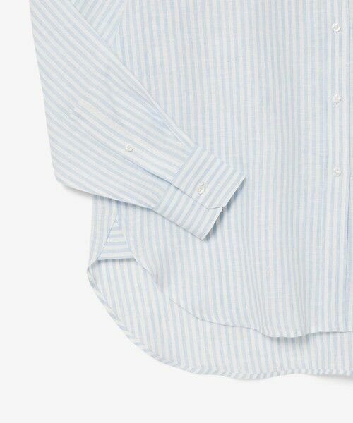 LACOSTE / ラコステ シャツ・ブラウス | リネンストライプオーバーサイズシャツ | 詳細5