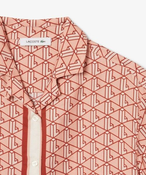 LACOSTE / ラコステ シャツ・ブラウス | ウィメンズオープンカラーモノグラムシャツ | 詳細11