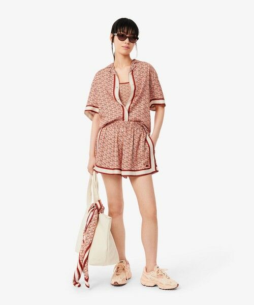 LACOSTE / ラコステ シャツ・ブラウス | ウィメンズオープンカラーモノグラムシャツ | 詳細14