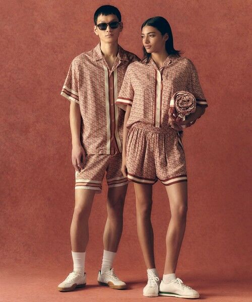 LACOSTE / ラコステ シャツ・ブラウス | ウィメンズオープンカラーモノグラムシャツ | 詳細15