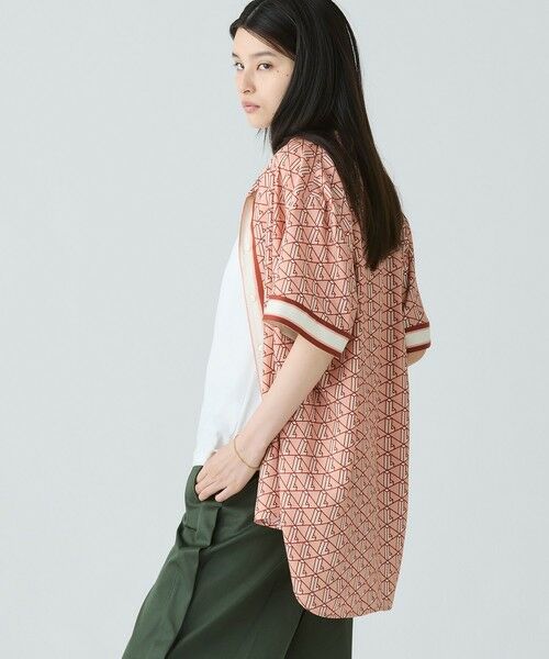 【LACOSTE】ラコステ モノグラムオープンカラーシャツ 人気 LACOSTE ラコステ モノグラム オープンカラー シャツ CH9094-10
