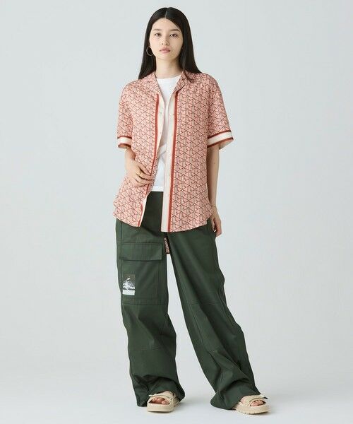 LACOSTE / ラコステ シャツ・ブラウス | ウィメンズオープンカラーモノグラムシャツ | 詳細4