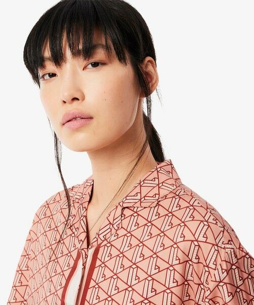 LACOSTE / ラコステ シャツ・ブラウス | ウィメンズオープンカラーモノグラムシャツ | 詳細8