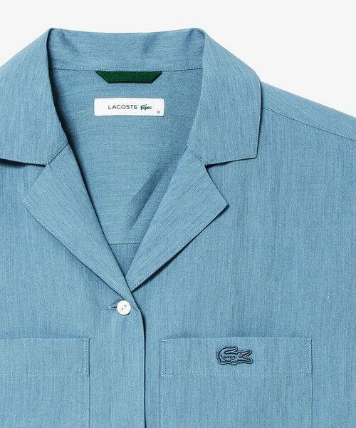 LACOSTE / ラコステ シャツ・ブラウス | リネン×レーヨンオープンカラーシャツ | 詳細6