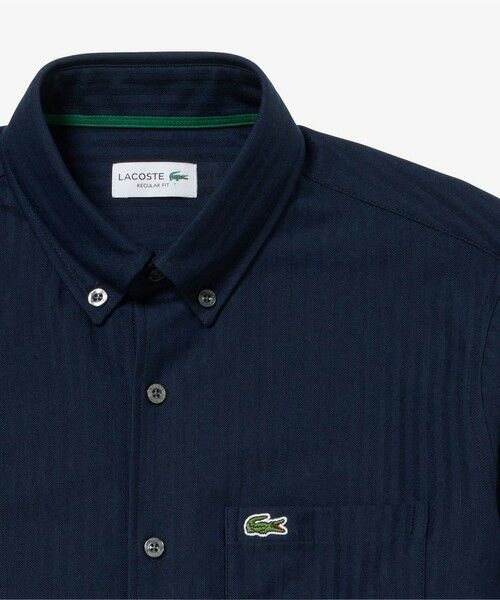 LACOSTE / ラコステ シャツ・ブラウス | ジャカードストライプボタンダウンジャージシャツ | 詳細10