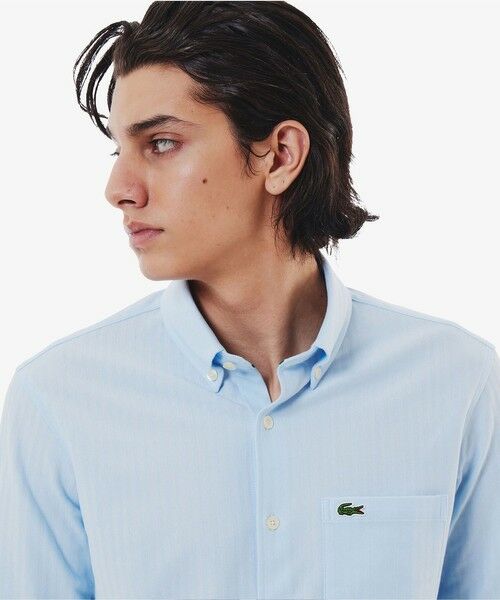 LACOSTE / ラコステ シャツ・ブラウス | ジャカードストライプボタンダウンジャージシャツ | 詳細13