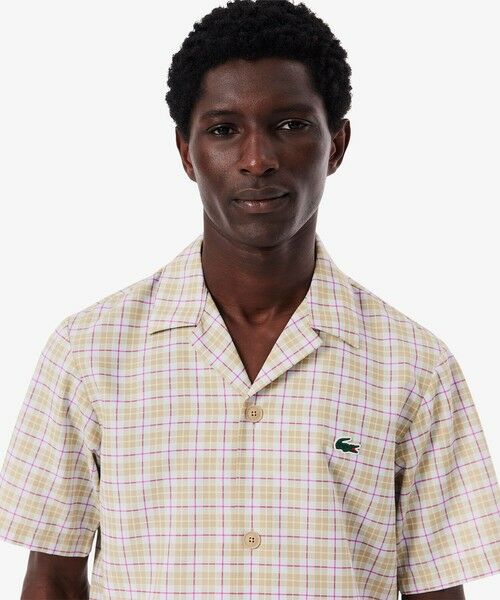 LACOSTE / ラコステ シャツ・ブラウス | ラコステゴルフチェックオープンカラーシャツ | 詳細1