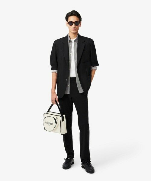 LACOSTE シャツ チェックジャージシャツ メンズ レディース