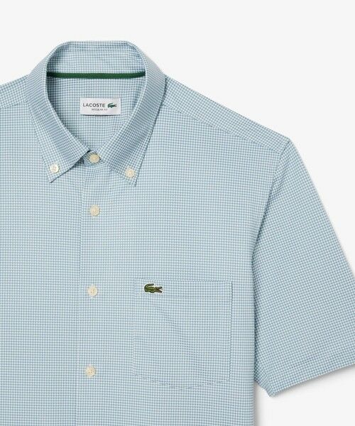 【新品未使用】ラコステ マイクロチェックジャージシャツ XL マイクロチェックジャージシャツ | ラコステ(LACOSTE) | マルイ