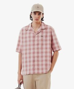 LACOSTE / ラコステ シャツ・ブラウス | リネンブレンドオープンカラーオンブレチェックシャツ