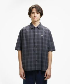 LACOSTE / ラコステ シャツ・ブラウス | リネンブレンドオープンカラーオンブレチェックシャツ