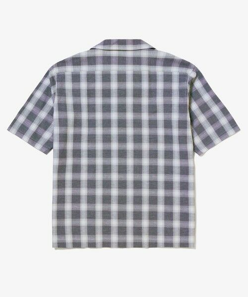 LACOSTE / ラコステ シャツ・ブラウス | リネンブレンドオープンカラーオンブレチェックシャツ | 詳細4