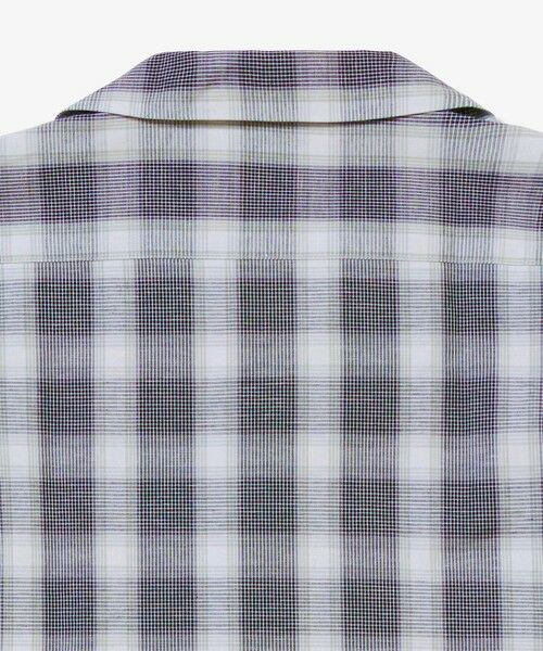 LACOSTE / ラコステ シャツ・ブラウス | リネンブレンドオープンカラーオンブレチェックシャツ | 詳細7