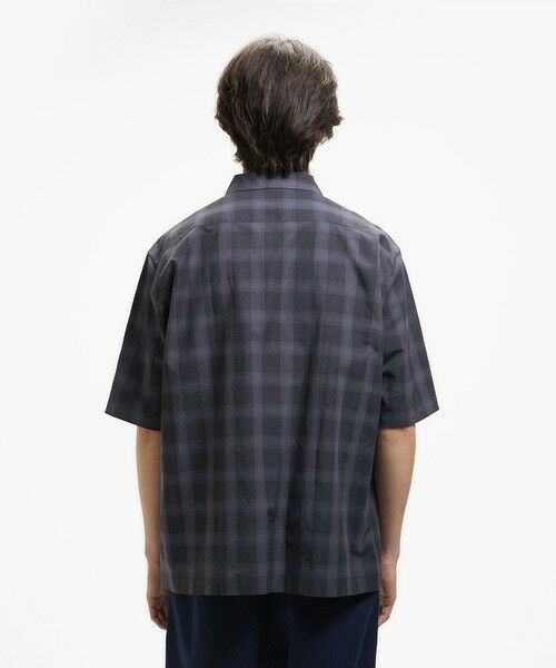 LACOSTE / ラコステ シャツ・ブラウス | リネンブレンドオープンカラーオンブレチェックシャツ | 詳細7