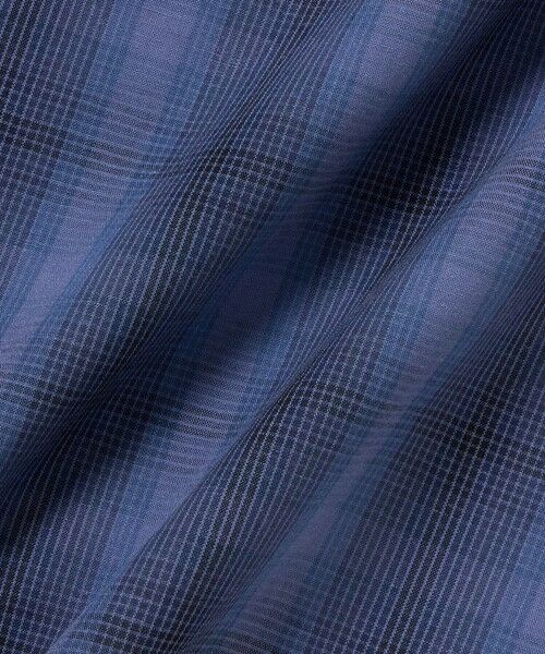 LACOSTE / ラコステ シャツ・ブラウス | リネンブレンドオープンカラーオンブレチェックシャツ | 詳細16