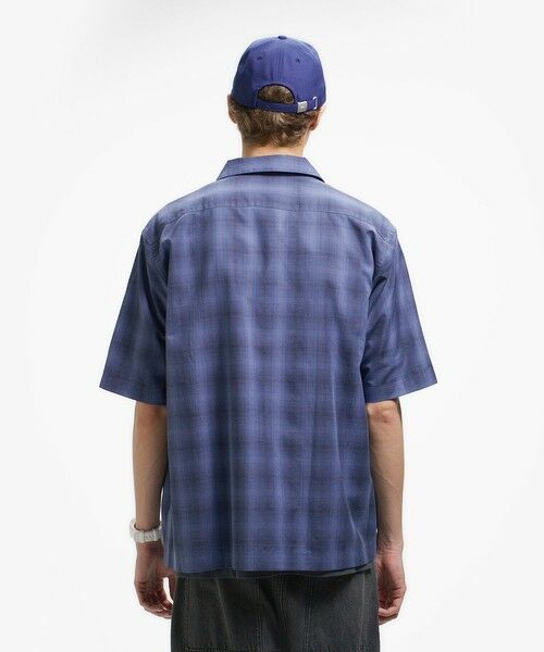 LACOSTE / ラコステ シャツ・ブラウス | リネンブレンドオープンカラーオンブレチェックシャツ | 詳細13