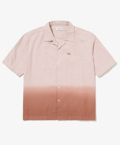 LACOSTE / ラコステ シャツ・ブラウス | グラデーション コットンオックスフォード オープンカラーシャツ(ブラウン)