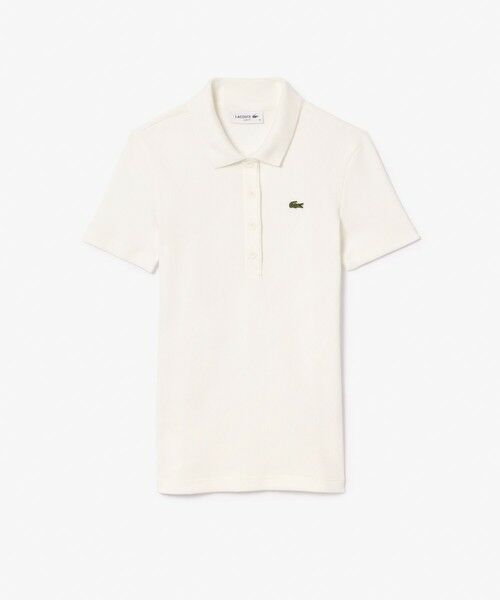 タイトフィットリブニットポロシャツ （ポロシャツ）｜LACOSTE