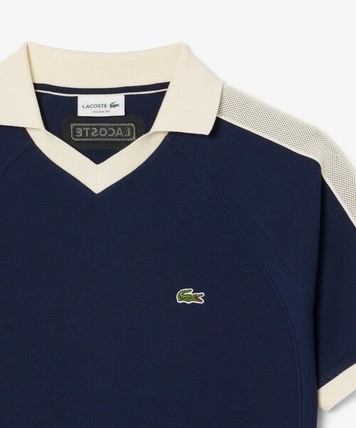 LACOSTE / ラコステ ポロシャツ | メッシュショルダーオープンネックシャツ | 詳細5