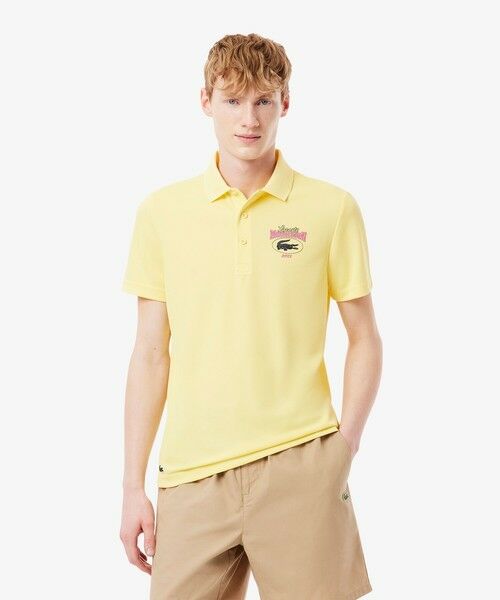 LACOSTE/ラコステ 2025マイアミオープンドライポロシャツ ペールイエロー L LACOSTE/ラコステ 2025マイアミオープンドライポロシャツ ペールイエロー L