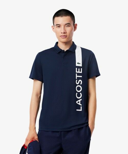 LACOSTE/ラコステ アシンメトリーデザインウルトラドライポロシャツ ネイビー 3(日本サイズM) LACOSTE/ラコステ アシンメトリーデザインウルトラドライポロシャツ ネイビー 3(日本サイズM)