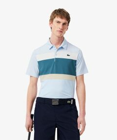 LACOSTE / ラコステ ポロシャツ | パネルボーダーウルトラドライゴルフポロシャツ