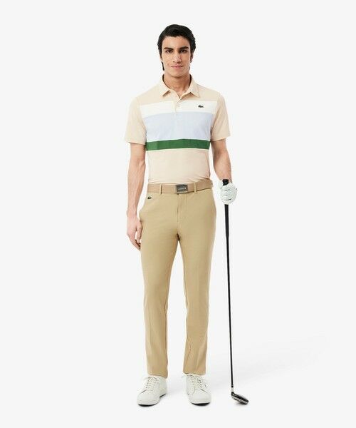 LACOSTE / ラコステ ポロシャツ | パネルボーダーウルトラドライゴルフポロシャツ | 詳細5